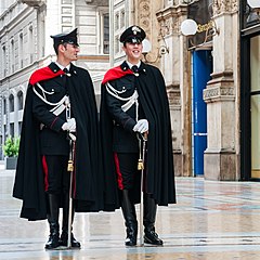 Carabinieri with capes