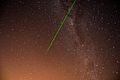 Milky Way and NASA Satellite Laser Ranging at HartRAO - Gauteng, South Africa - 11 Aug. 2013.jpg