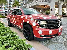 A Minnie Van parked at Disney's Riviera Resort Minnie Van at Disney's Riviera Resort.jpg