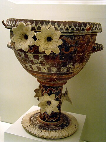 Kamares ware krater from Phaistos