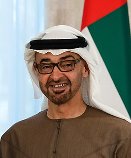 <span class="mw-page-title-main">Mohamed bin Zayed Al Nahyan</span> President of the United Arab Emirates since 2022
