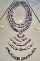 Mycenaean amethyst necklace from Pylos, 16th - 14th cent. B.C. National Archaeological Museum, Athens, Greece.