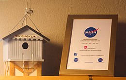 NASA oorkonde meteoorcamera's in ontvangstruimte Tjermelân Terschelling.