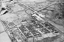 Vue aérienne de la base aéronavale de Denver à la fin des années 1940