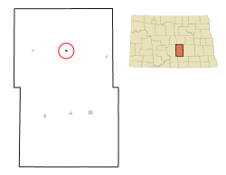 Location of Robinson, North Dakota