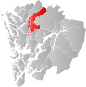 Vaksdal within Hordaland
