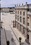 Vue sur la place Stanislas et le début de la rue Sainte-Catherine.