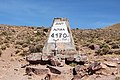 * Nomination A monolith on the National Route 52 indicating the altitude 4170 meters (13681 feet) , Argentina --Bgag 00:10, 28 August 2019 (UTC) * Promotion  Support Good quality. --XRay 03:21, 28 August 2019 (UTC)