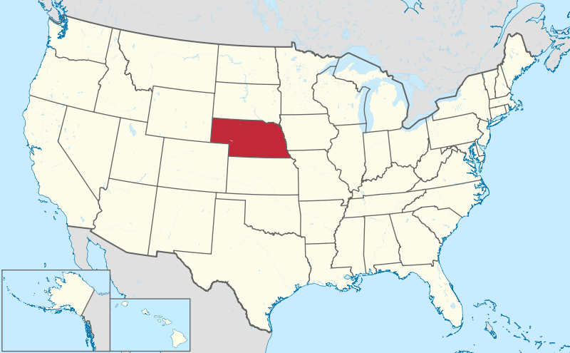 Nebraska : Book Around The States 800px-Nebraska_in_United_States.svg