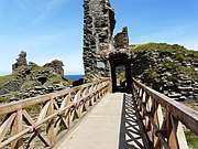 Footbridge giving access into Castle Sinclair Girnigoe