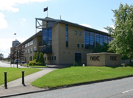 Headquarters of Next Retailing in July 2007 at Enderby, next to the M69; the largest company by turnover in the Midlands