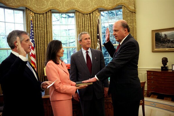 Negroponte's swearing in ceremony as DNI.
