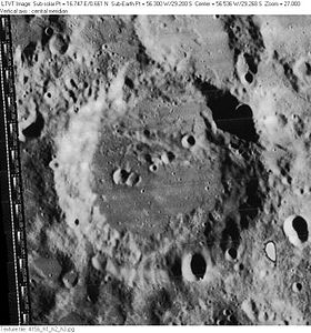 Снимок зонда Lunar Orbiter IV.