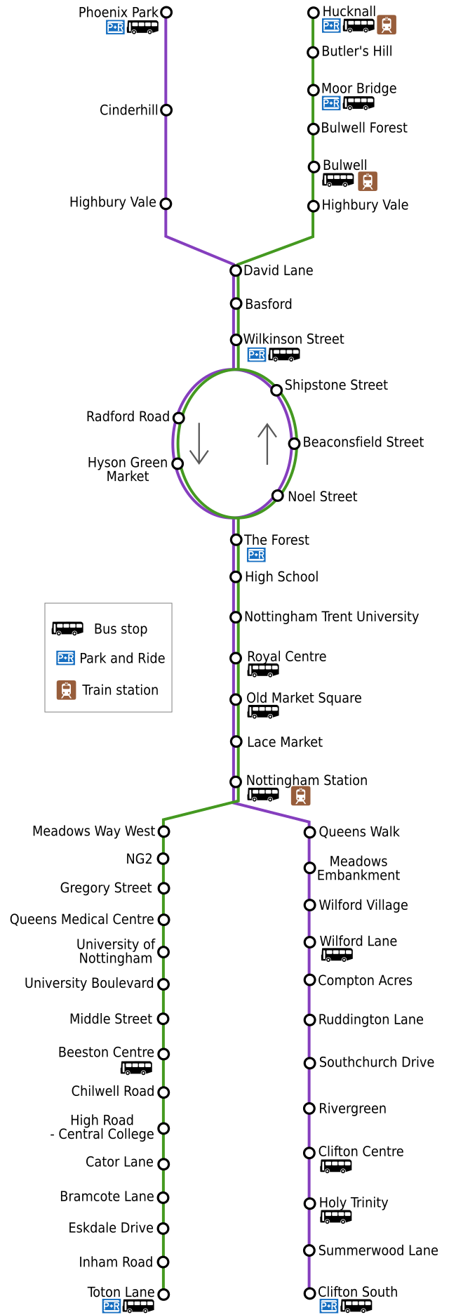 34c Route: Schedules, Stops & Maps - Nottingham University Main