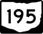 State Route 195 marcador