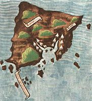 מפה של בורניאו צויירה על ידי פיגאפטה