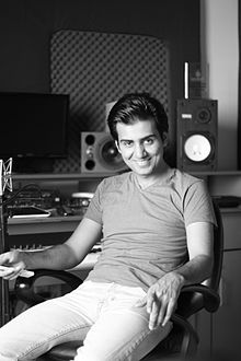 Omer Nadeem in his studio, Lahore, Pakistan, April 2013