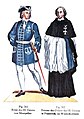 Tafel 156 311: Ritter des Hl. Geistes von Montpellier 312: Priester des Ordens des Hl. Geistes in Frankreich, im Winterchorkleide