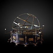 Orrery on display at the Musée d'histoire des sciences de la Ville de Genève.