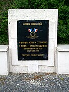 Stèle pour deux FFI, sur la RD 118 entre Orry et La Chapelle.