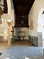 One of the rooms or vestibules, with decoration including zellij tilework