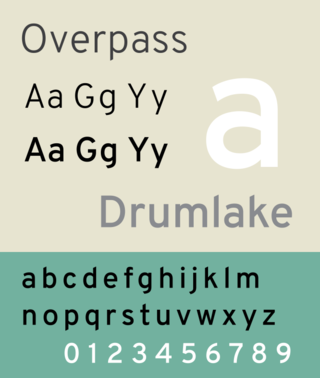 <span class="mw-page-title-main">Overpass (typeface)</span> Open-source digital sans-serif typeface family