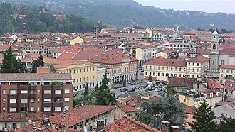 Blick auf das Zentrum von Biella