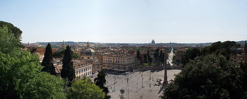 File:Panorama Piazza del Popolo BW.jpg