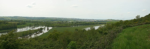 The tributaries of the Loire, such as the river Layon (pictured), play an important role in viticulture of the Anjou wine region.