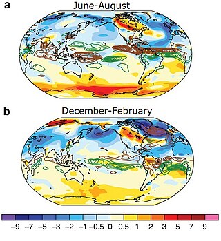 <span class="mw-page-title-main">Younger Dryas</span> Time period c. 12,900–11,700 years ago with Northern Hemisphere glacial cooling and SH warming