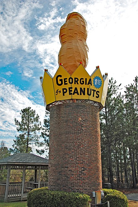 Peanut statue