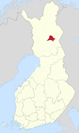 Kaart met de locatie van Pelkosenniemi