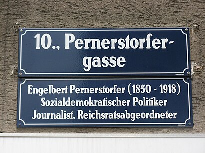 So kommt man zu der Pernerstorfergasse mit den Öffentlichen - Mehr zum Ort Hier