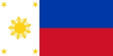 Osorio's proposal Philippine Flag with 4 stars and 9 rays.svg