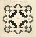 Plan Of The Ancient Temple Of Vishveshvur, by James Prinsep[३]