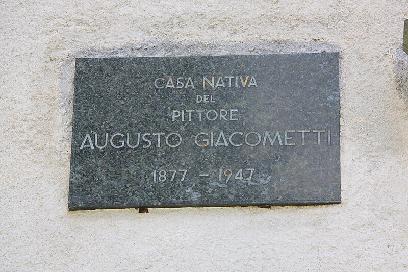 File:Plaque on Augusto Giacometti's house.JPG