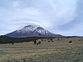 Español: Vista del Popo desde Paso de Cortés