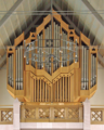 English: Catholic Church (Detail: Organ) in Poppenhausen Wasserkuppe, Hesse, Germany