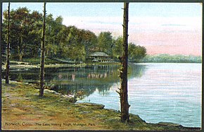 Lake, looking north, circa 1909