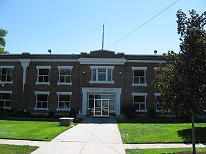 Power County Courthouse i American Falls, opført på NRHP nr. 87001601 [1]