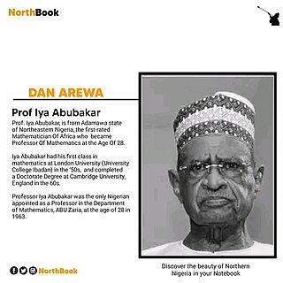 <span class="mw-page-title-main">Iya Abubakar</span> Nigerian mathematician and statesman