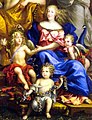 Queen Marie Thérèse and her children from the Family of Louis XIV by Nocret.jpg