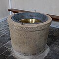 * Nomination 12th-century baptismal font in Église Sainte-Marguerite de Contrières, Manche, France. --AFBorchert 06:32, 1 November 2023 (UTC) * Promotion  Support Good quality. --XRay 07:19, 1 November 2023 (UTC)