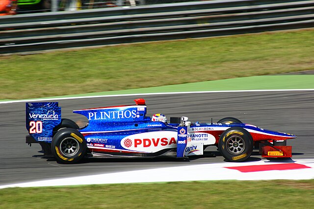 Rodolfo González driving for Trident at the Monza round of the 2011 season.