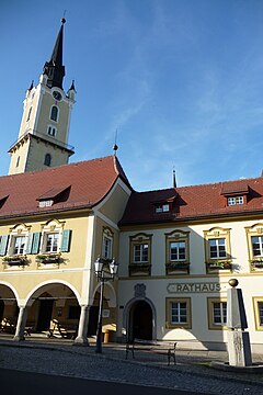Rathaus mit Kirchturm Rohrbach OÖ 2.jpg