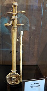 Ravanahatha Ancient Indian instrument, a bowed violin