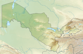 Samarkand na karti Uzbekistan