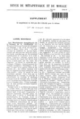 Revue de métaphysique et de morale, supplément 4, 1912.djvu