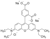 Strukturformel von Rhodamin WT