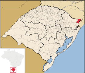 Localização de São José dos Ausentes no Rio Grande do Sul